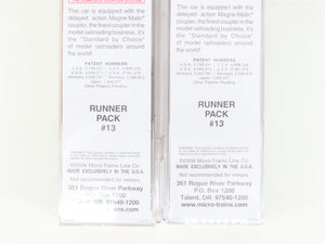 N Micro-Trains MTL 99300013 DODX Department of Defense Flatcar 4-Car Runner Pack
