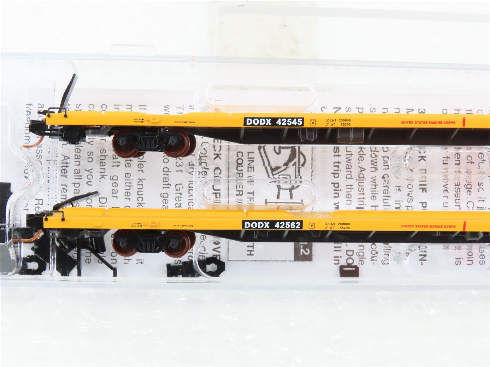 N Scale Micro-Trains MTL DODX Department of Defense Flatcar 3-Car Set