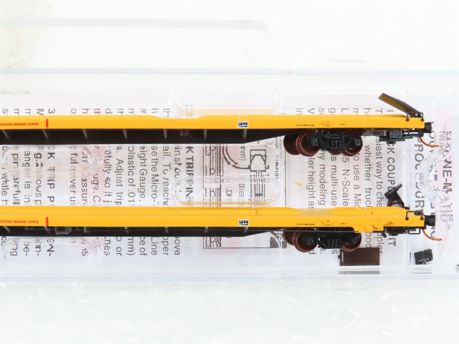 N Scale Micro-Trains MTL DODX Department of Defense Flatcar 3-Car Set