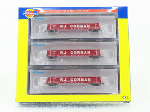 N Scale Athearn ATH1473 RJ Corman 52' Mill Gondola 3-Car Pack