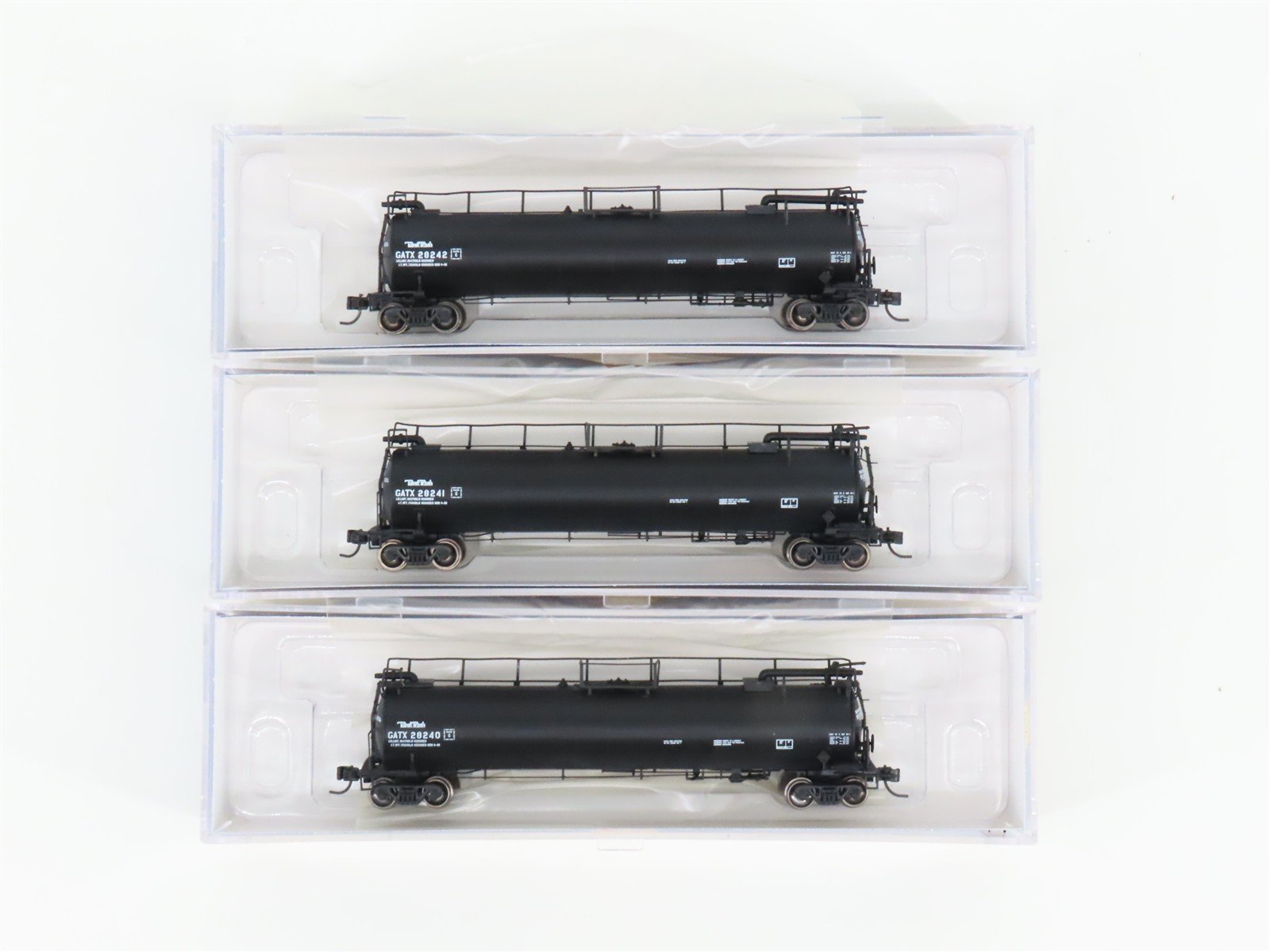 N Scale Athearn ATH14996 GATX Tank Train 23k Gal Tankcar 3-Car Pack