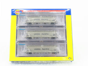 N Athearn ATH 7884 UP Union Pacific ACF 4600 3-Bay Covered Hopper 3-Car Pack
