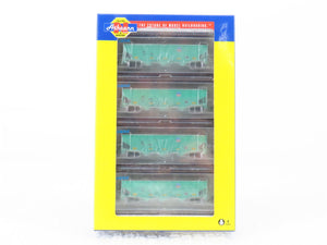 N Scale Athearn ATH1763 UP Union Pacific Ballast 3-Bay Open Hopper 4-Car Pack