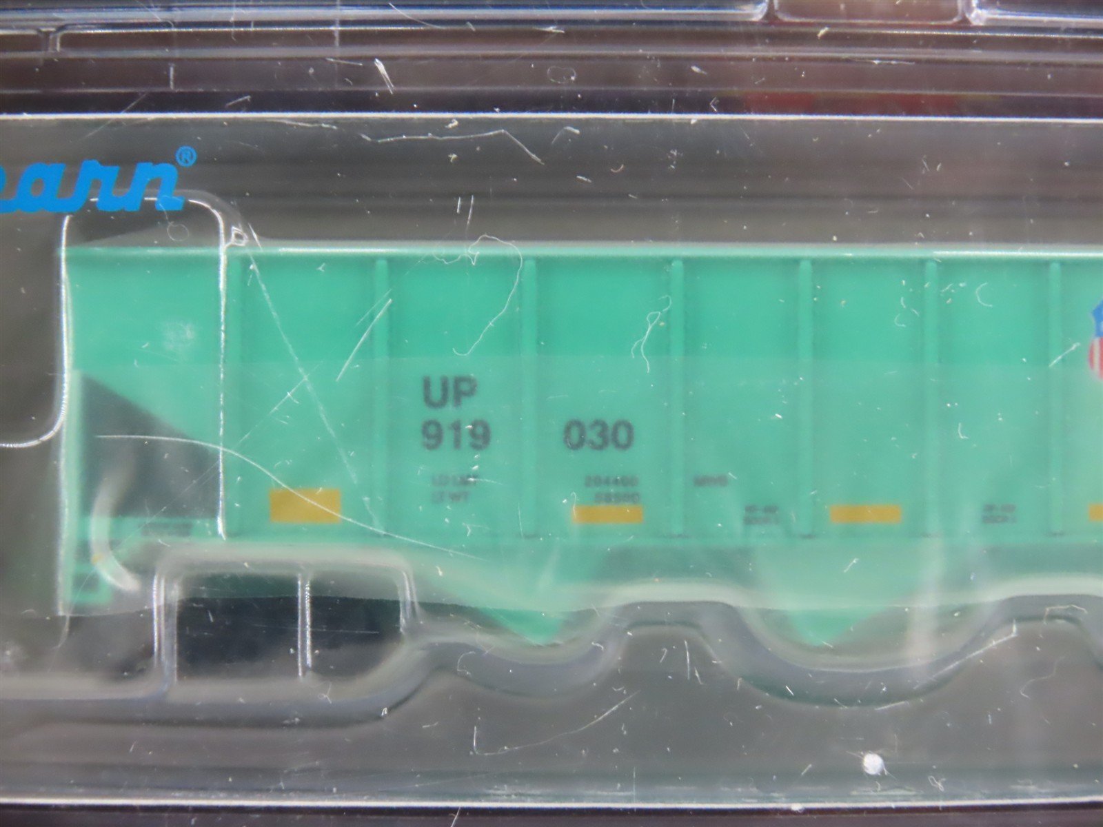 N Scale Athearn ATH1762 UP Union Pacific Ballast 3-Bay Open Hopper 4-Car Pack