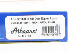 N Scale Athearn ATH1762 UP Union Pacific Ballast 3-Bay Open Hopper 4-Car Pack