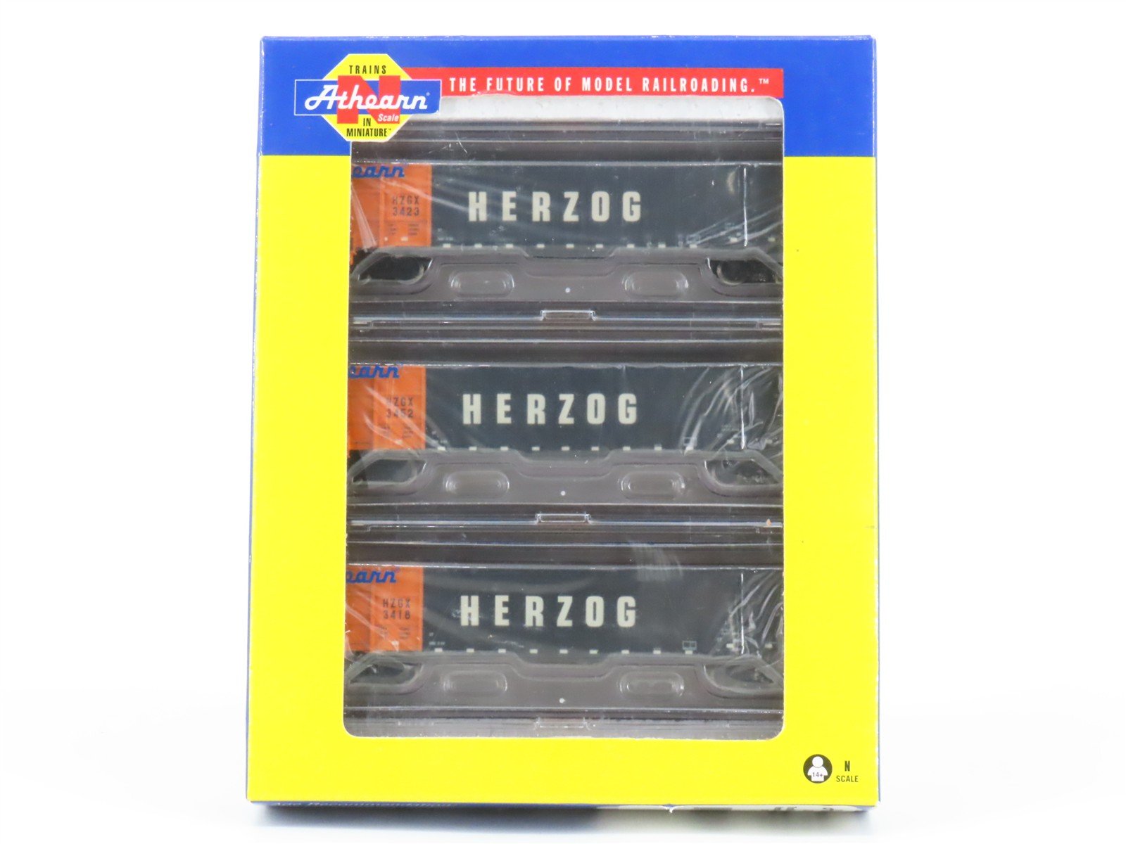 N Scale Athearn ATH17137 HZGX Herzog 50' Thrall High-Side Gondola 3-Car Pack