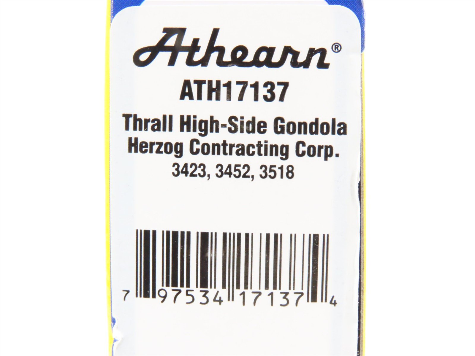 N Scale Athearn ATH17137 HZGX Herzog 50' Thrall High-Side Gondola 3-Car Pack
