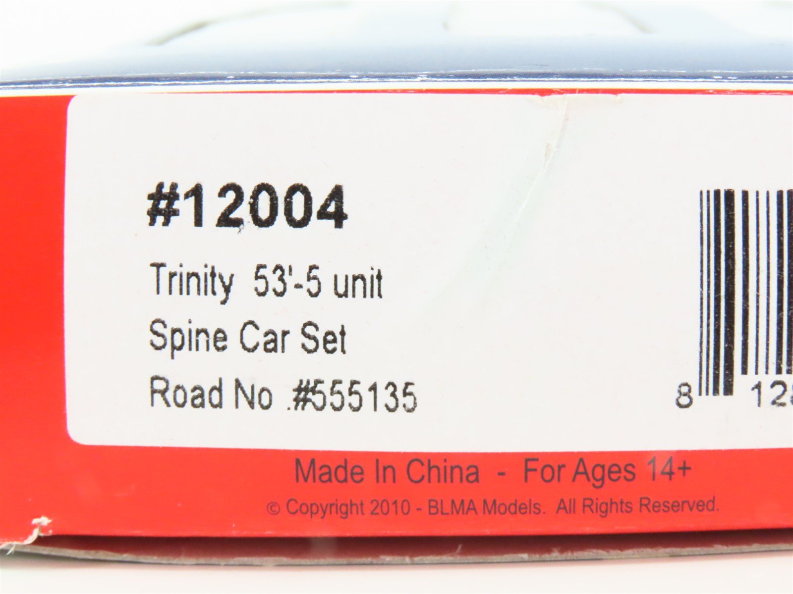 N Scale BLMA Models 12004 TTAX Trinity 53' 5 Unit Spine Car Set #555135