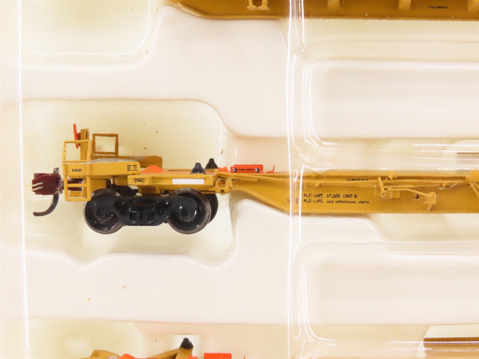 N Scale BLMA Models 12003 TTAX Trinity 53' 5 Unit Spine Car Set #555095