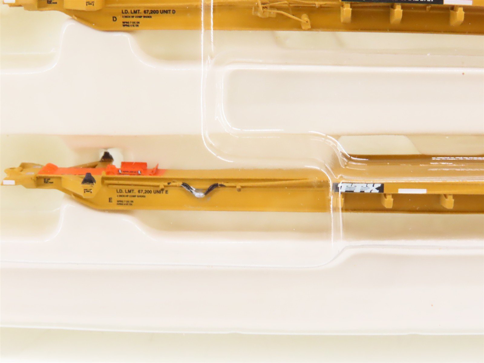 N Scale BLMA Models 12003 TTAX Trinity 53' 5 Unit Spine Car Set #555095