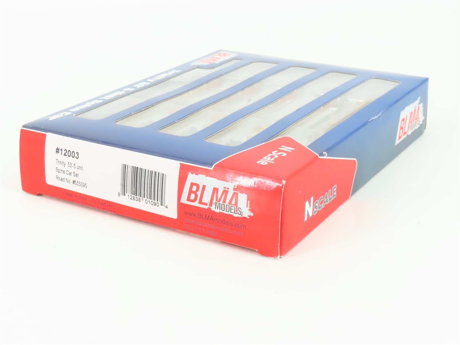 N Scale BLMA Models 12003 TTAX Trinity 53' 5 Unit Spine Car Set #555095