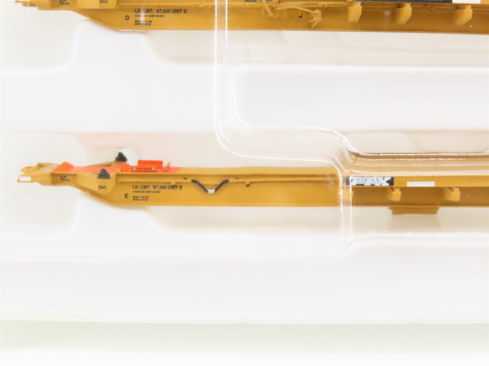 N Scale BLMA Models 12007 TTAX Trinity 53' 5 Unit Spine Car Set #555085