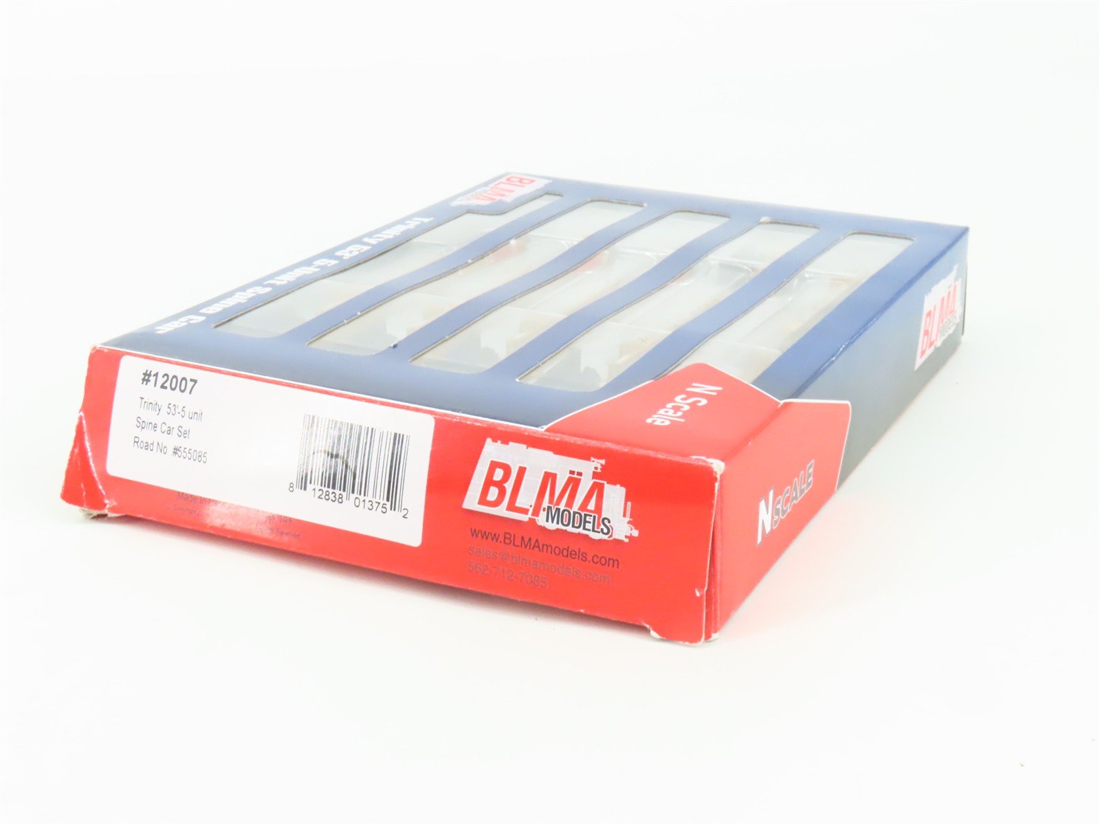 N Scale BLMA Models 12007 TTAX Trinity 53' 5 Unit Spine Car Set #555085