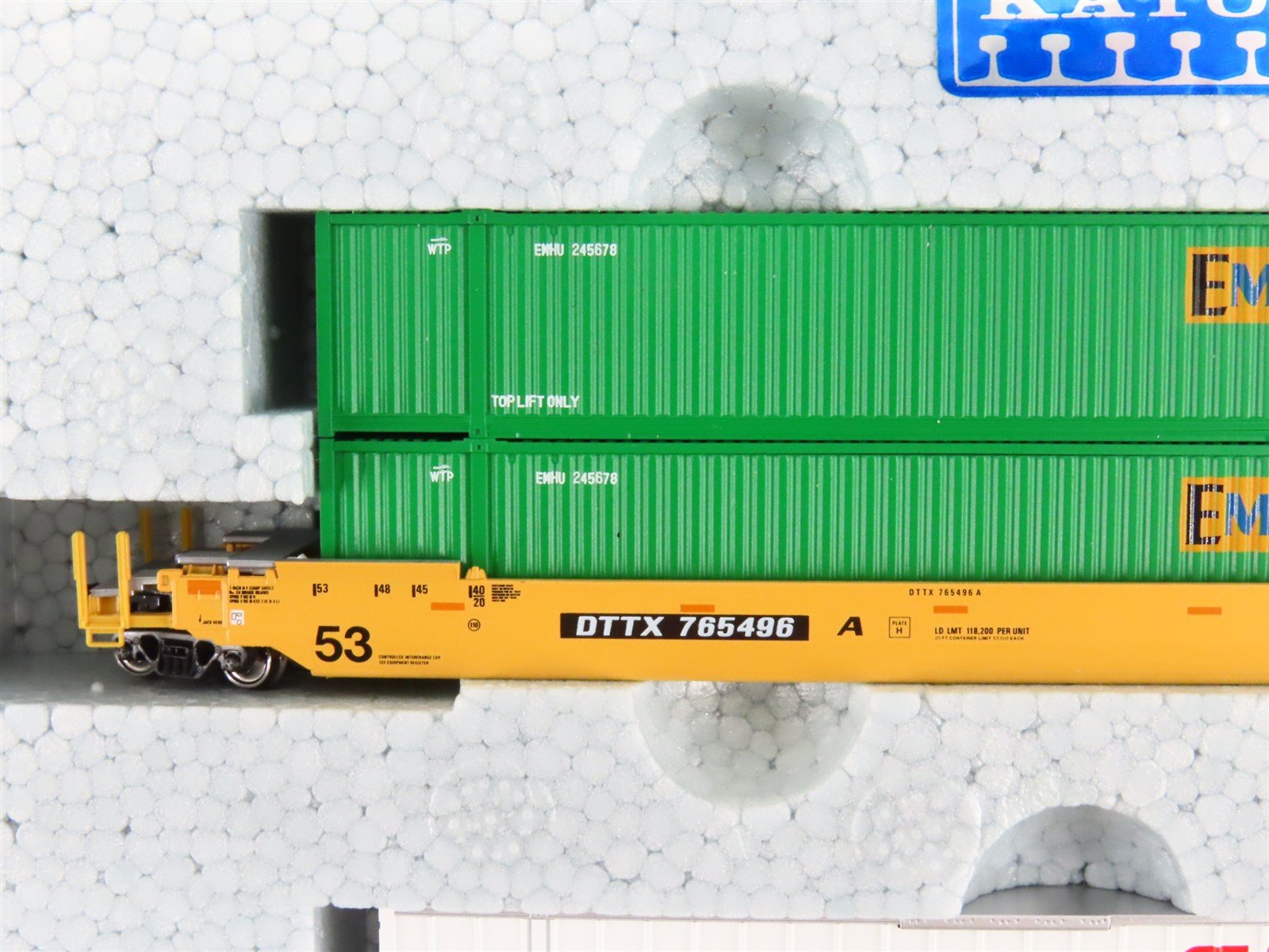 N Scale Kato 106-6174 DTTX Gunderson MAXI-IV Double Stack 3-Unit Set #765496