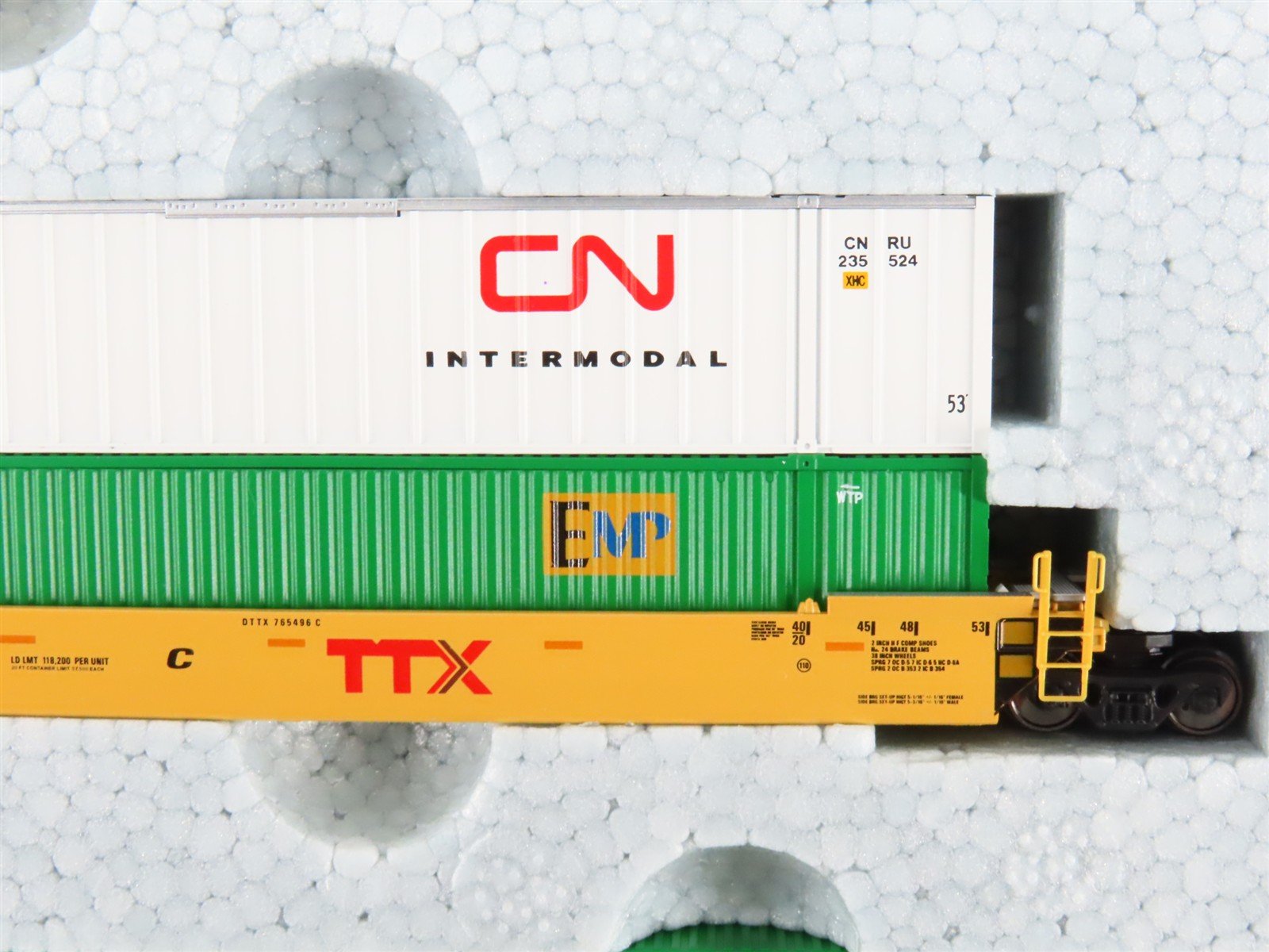N Scale Kato 106-6174 DTTX Gunderson MAXI-IV Double Stack 3-Unit Set #765496