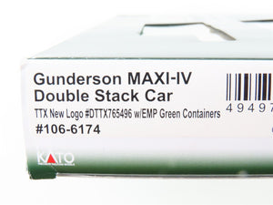 N Scale Kato 106-6174 DTTX Gunderson MAXI-IV Double Stack 3-Unit Set #765496