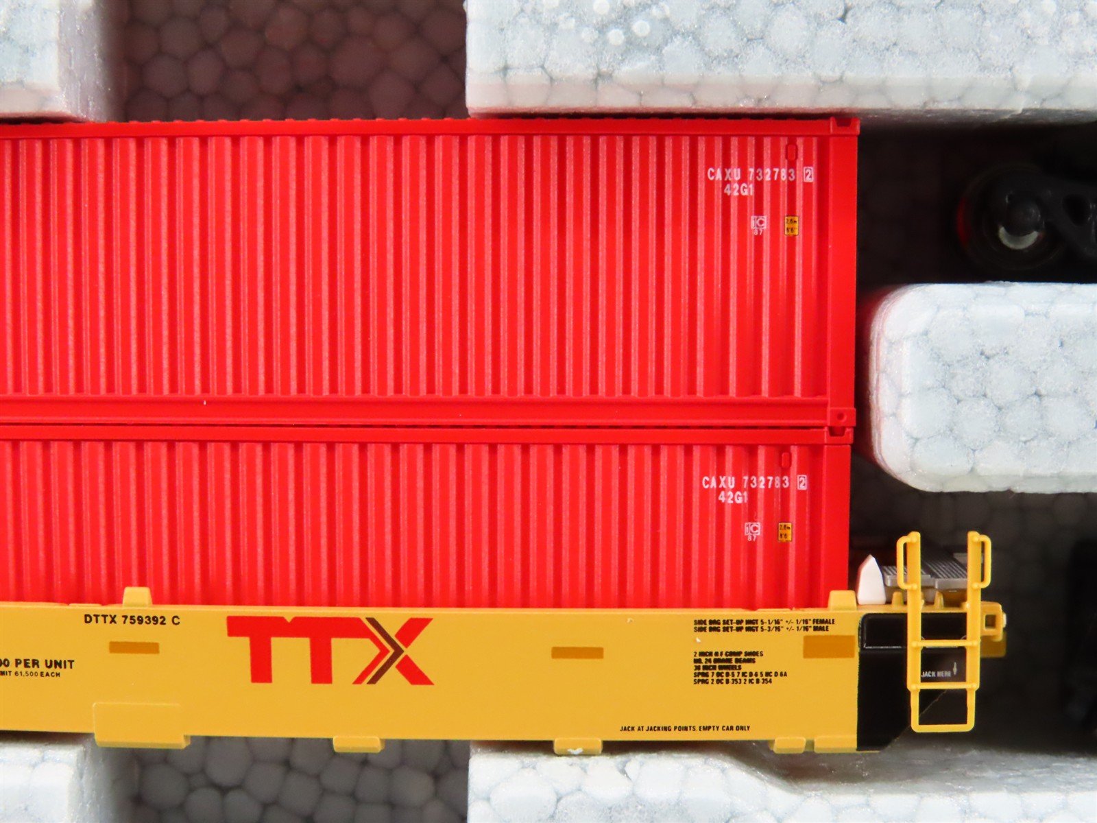 N Scale Kato 106-6193 DTTX Gunderson MAXI-I Double Stack 5-Unit Set #759392