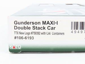 N Scale Kato 106-6193 DTTX Gunderson MAXI-I Double Stack 5-Unit Set #759392