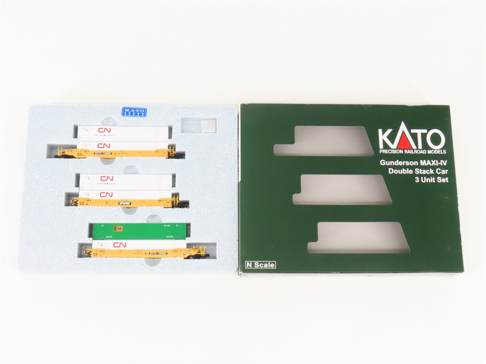 N Scale Kato 106-6173 DTTX Gunderson MAXI-IV Double Stack 3-Unit Set #732002