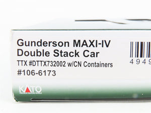 N Scale Kato 106-6173 DTTX Gunderson MAXI-IV Double Stack 3-Unit Set #732002