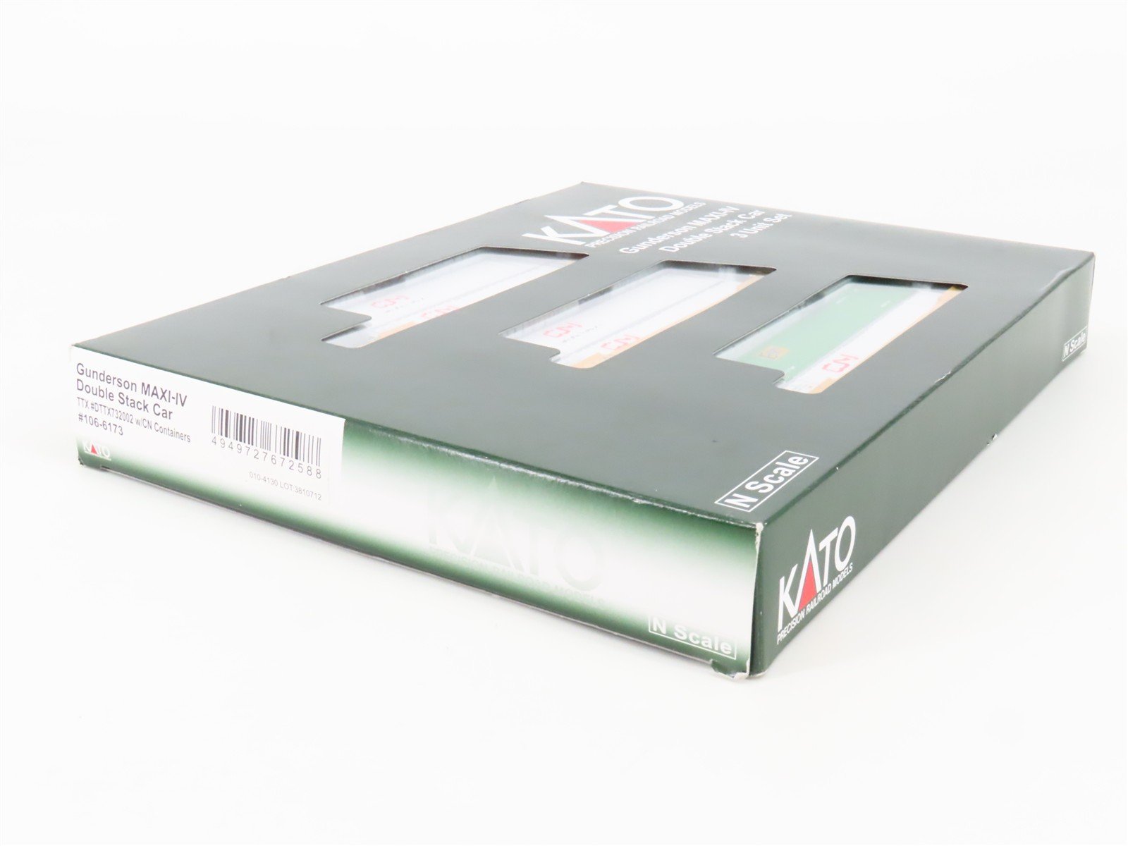 N Scale Kato 106-6173 DTTX Gunderson MAXI-IV Double Stack 3-Unit Set #732002