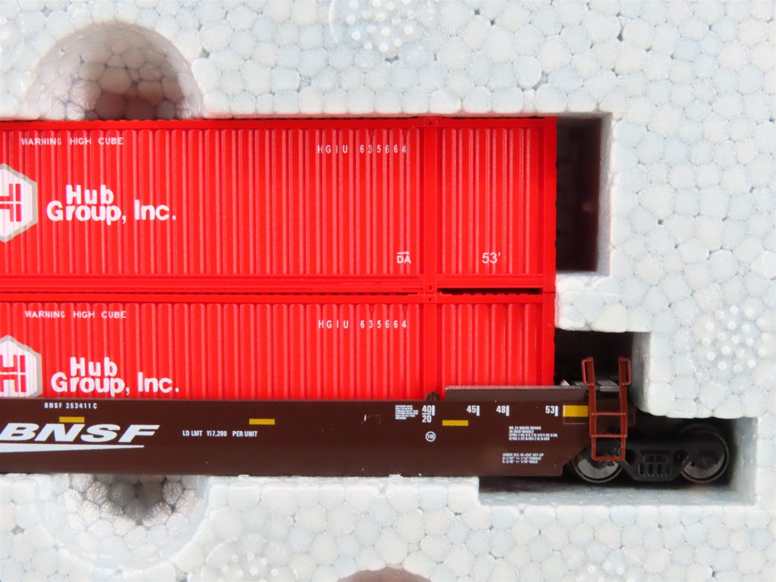 N Scale Kato 106-6178 BNSF Gunderson MAXI-IV Double Stack 3-Unit Set #253411
