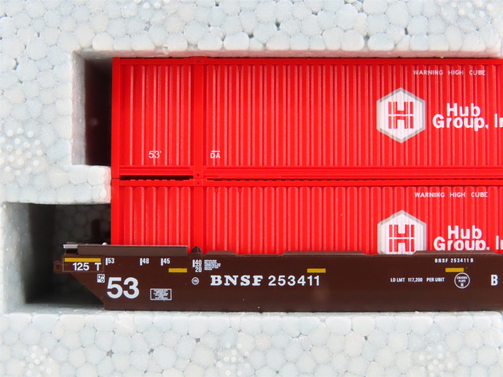 N Scale Kato 106-6178 BNSF Gunderson MAXI-IV Double Stack 3-Unit Set #253411
