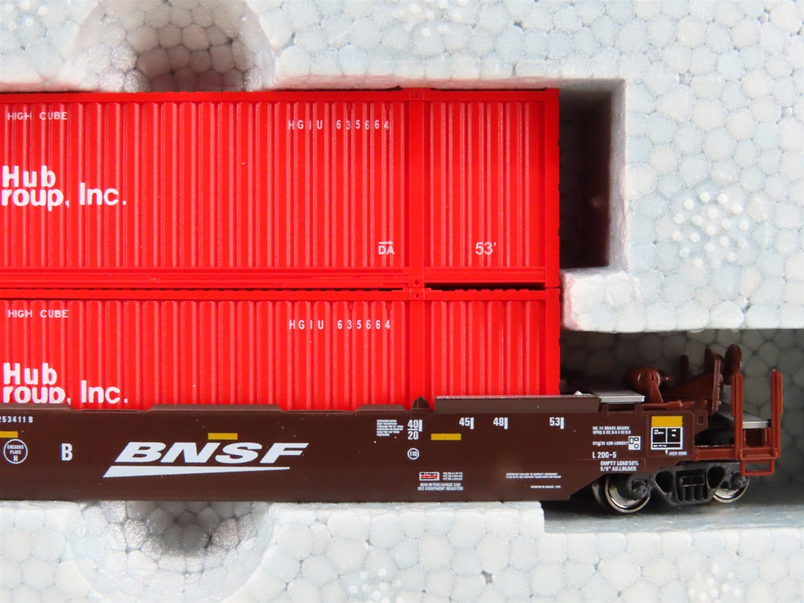 N Scale Kato 106-6178 BNSF Gunderson MAXI-IV Double Stack 3-Unit Set #253411