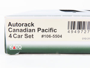 N Scale Kato 106-5504 CP Canadian Pacific Autorack 4-Car Pack