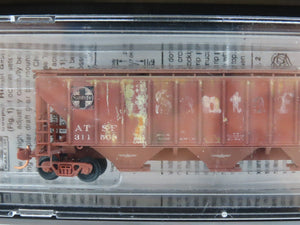 N Micro-Trains MTL 99305310 ATSF Weathered 3-Bay Hopper 4-Car Runner Pack