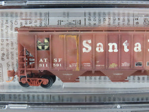 N Micro-Trains MTL 99305310 ATSF Weathered 3-Bay Hopper 4-Car Runner Pack