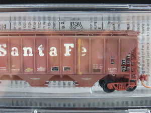 N Micro-Trains MTL 99305310 ATSF Weathered 3-Bay Hopper 4-Car Runner Pack