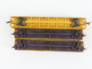 N Micro-Trains MTL 99305560 TTX Weathered Bulkhead Flatcar 3-Car Runner Pack