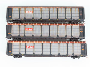 N Micro-Trains/PWRS 489-11190003 CP Weathered Autorack 3-Car Runner Pack