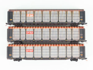 N Micro-Trains/PWRS 489-11190003 CP Weathered Autorack 3-Car Runner Pack