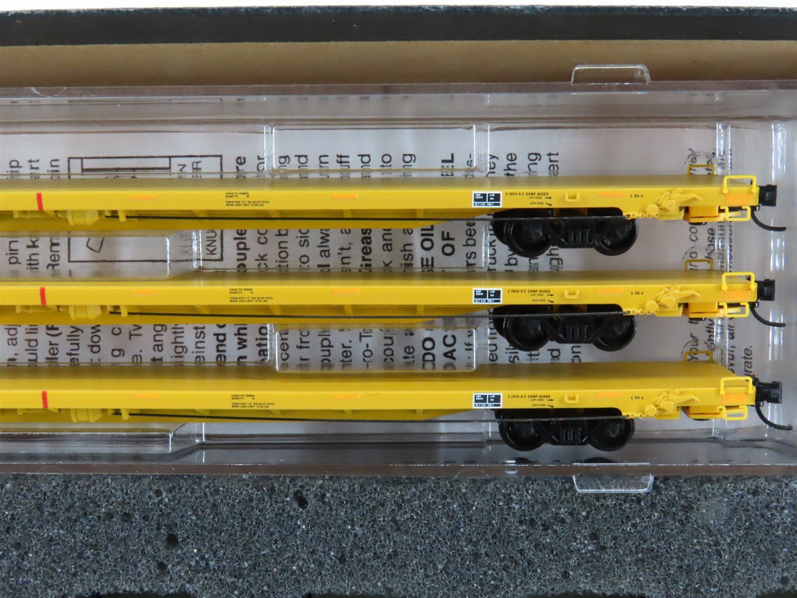 N Scale Micro-Trains MTL 99301900 DODX COFC Flatcar w/Loads 3-Car Runner Pack