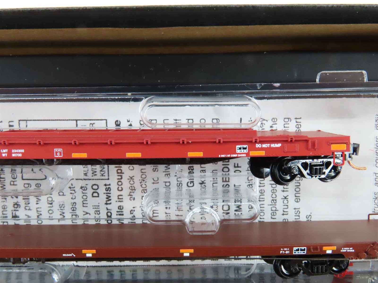 N Scale Micro-Trains MTL 99301563 BNSF Fuselage Flatcar 2-Car Runner Pack