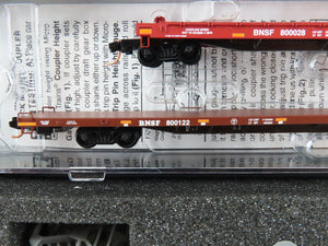 N Scale Micro-Trains MTL 99301562 BNSF Fuselage Flatcar 2-Car Runner Pack