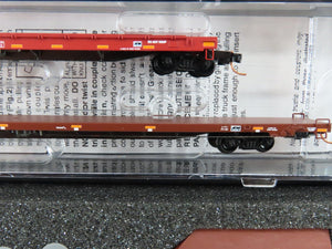 N Scale Micro-Trains MTL 99301562 BNSF Fuselage Flatcar 2-Car Runner Pack