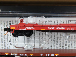 N Scale Micro-Trains MTL 99301562 BNSF Fuselage Flatcar 2-Car Runner Pack