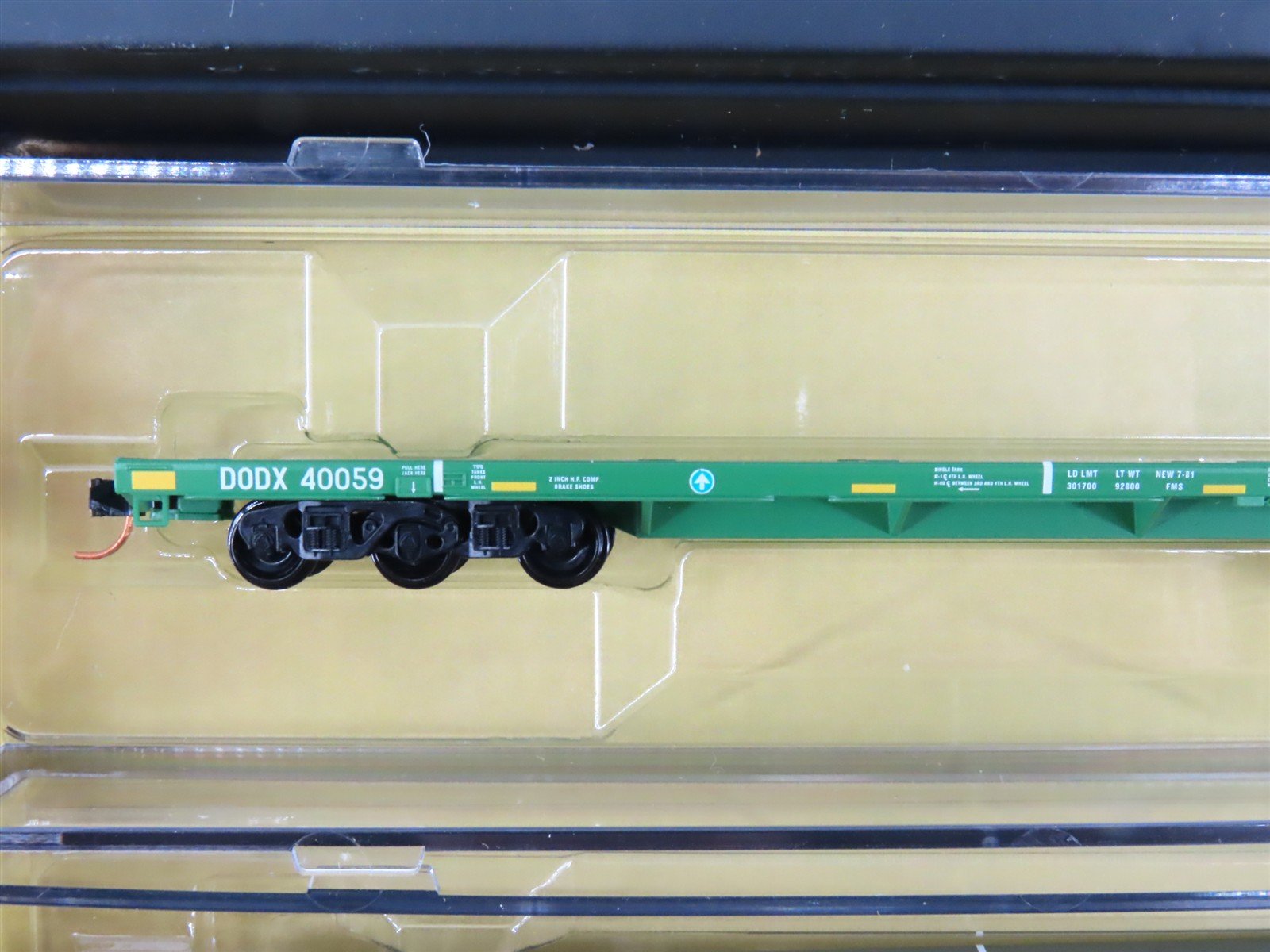 N Scale Micro-Trains MTL 99301630 DOD Mixed Flatcars w/Loads 3-Car Runner Pack