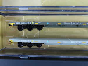 N Scale Micro-Trains MTL 99301630 DOD Mixed Flatcars w/Loads 3-Car Runner Pack