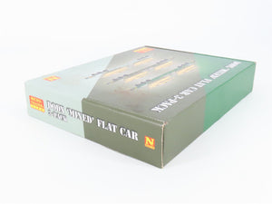 N Scale Micro-Trains MTL 99301630 DOD Mixed Flatcars w/Loads 3-Car Runner Pack