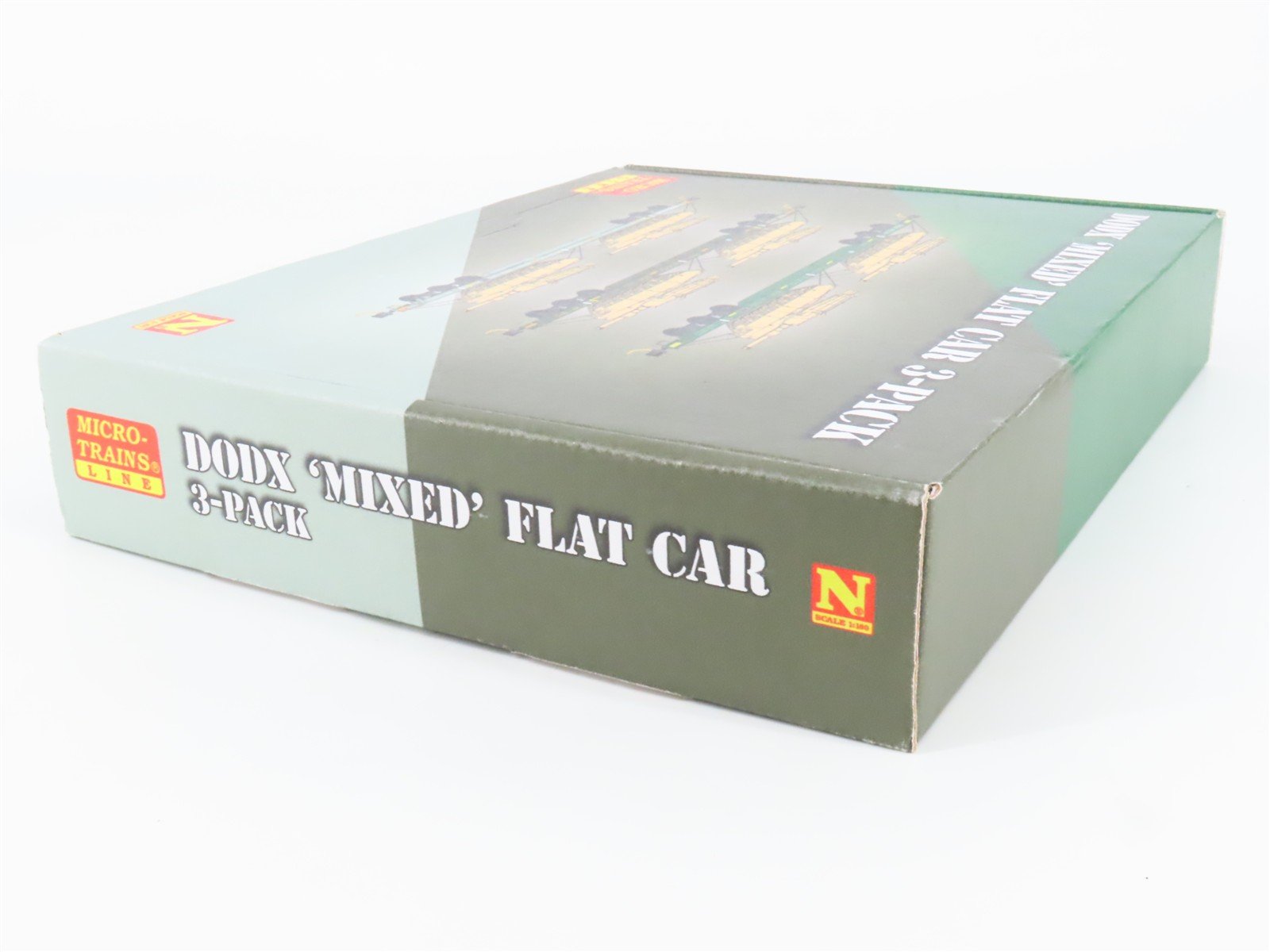 N Scale Micro-Trains MTL 99301630 DOD Mixed Flatcars w/Loads 3-Car Runner Pack