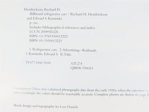 Billboard Refrigerator Cars by Richard H. Hendrickson & Edward S. Kaminski ©2008