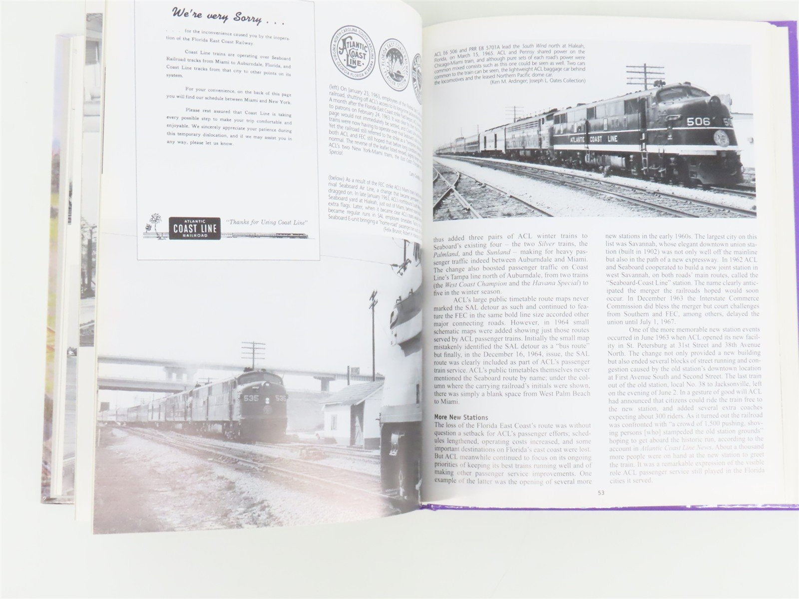 Atlantic Coast Line The Postwar Years Passenger Service by Larry Goolsby ©1999