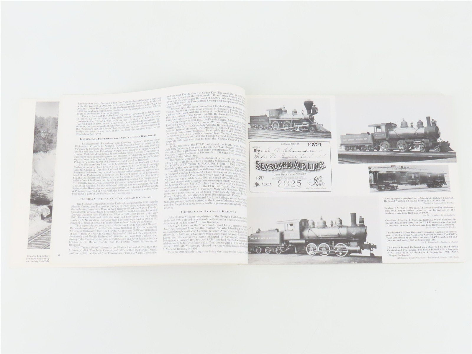 Seaboard Air Line Railway Album by C. Ronnie Tidwell, Albert M. Langley Jr ©1988