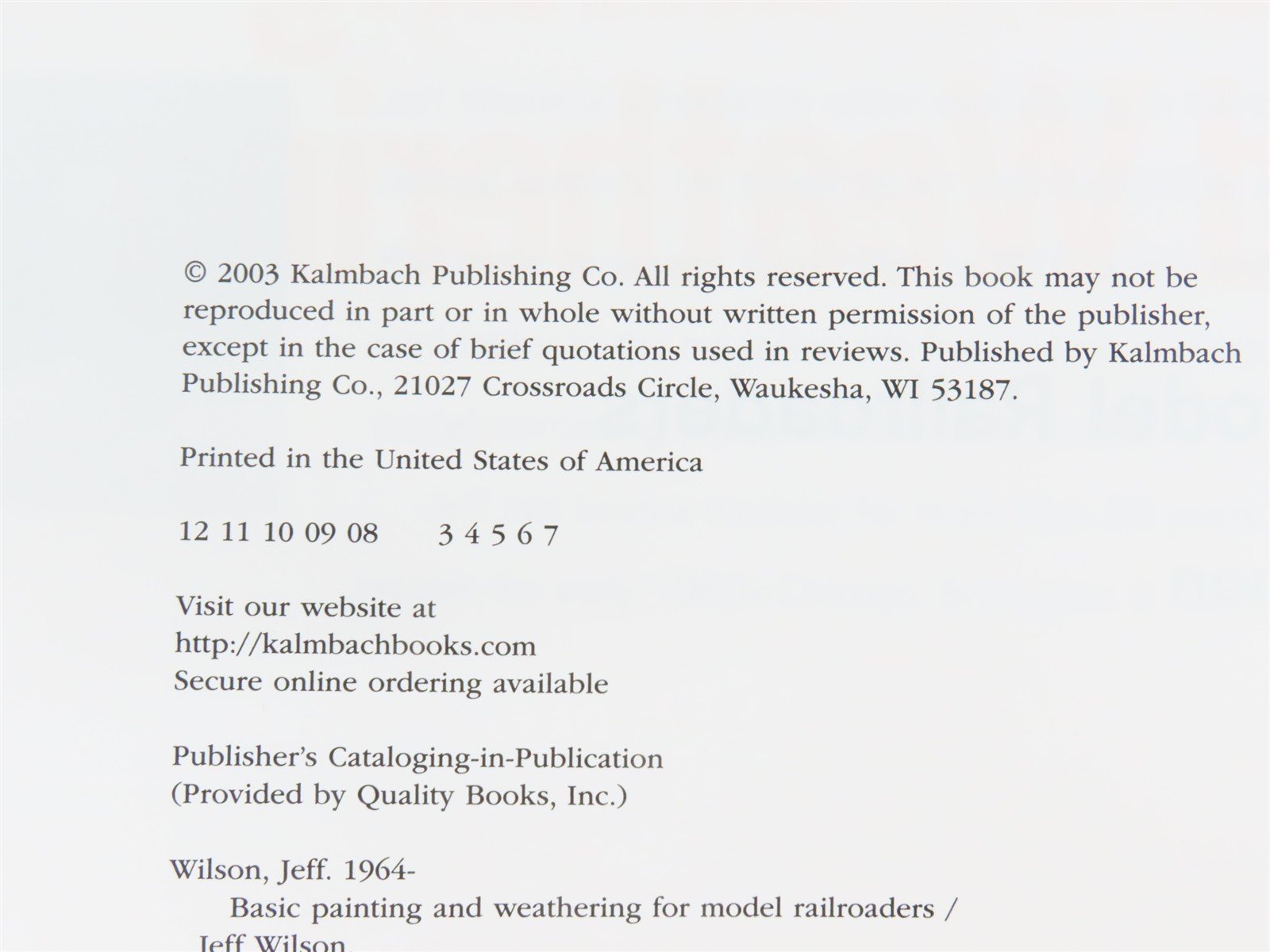 Model Railroader Basic Painting & Weathering by Jeff Wilson ©2003