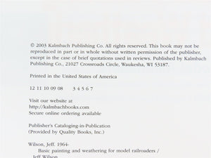 Model Railroader Basic Painting & Weathering by Jeff Wilson ©2003
