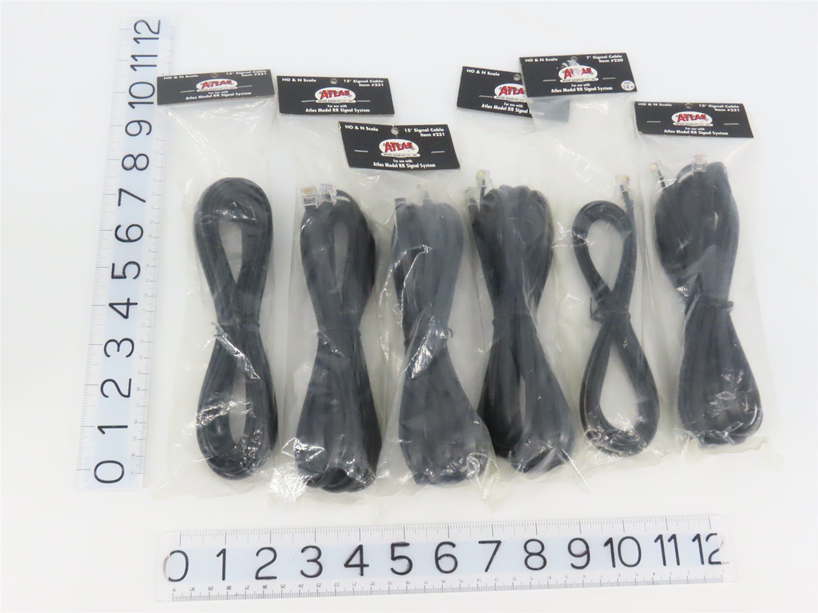 LOT of 6 HO / N Scale Atlas #231 15' Signal Cables